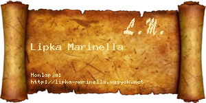 Lipka Marinella névjegykártya